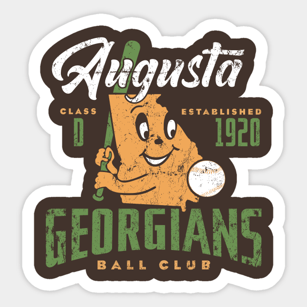 Augusta Georgians Baseball Sticker by MindsparkCreative